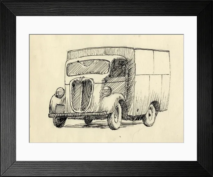 Framed Print : Lorry, 1951. Creator: Shirley Markham Framed Print : Lorry, 1951. Creator: Shirley Markham