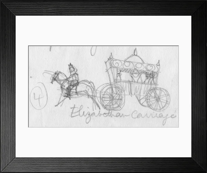 Framed Print : Elizabethan carriage, c1950. Creator: Shirley Markham Framed Print : Elizabethan carriage, c1950. Creator: Shirley Markham