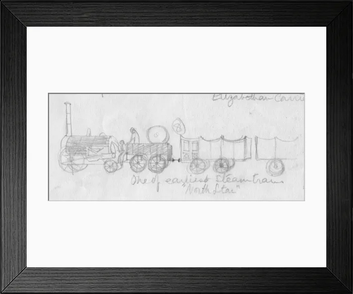 Framed Print : North Star, one of the earliest steam trains, c1950. Creator: Shirley Markham Framed Print : North Star, one of the earliest steam trains, c1950. Creator: Shirley Markham