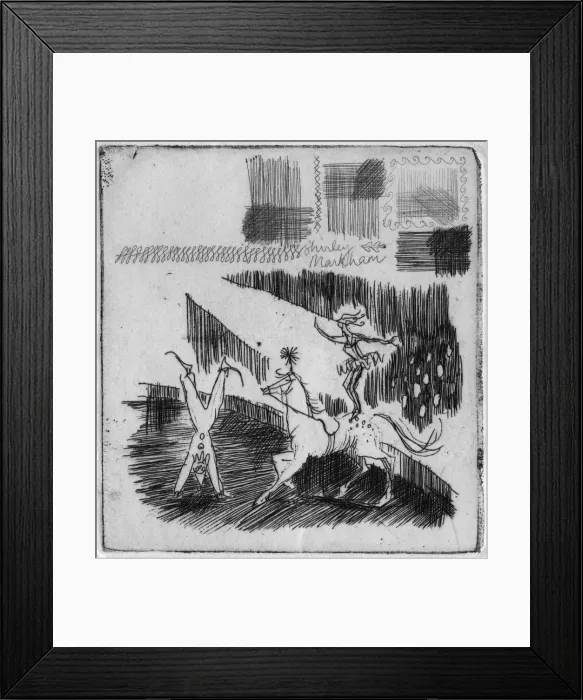 Framed Print : Acrobats, 1952. Creator: Shirley Markham Framed Print : Acrobats, 1952. Creator: Shirley Markham