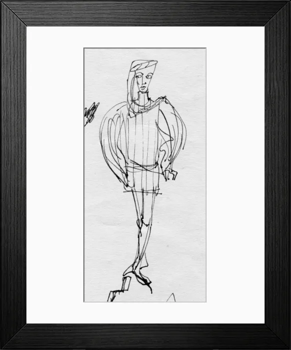 Framed Print : Minstrel, c1950. Creator: Shirley Markham Framed Print : Minstrel, c1950. Creator: Shirley Markham