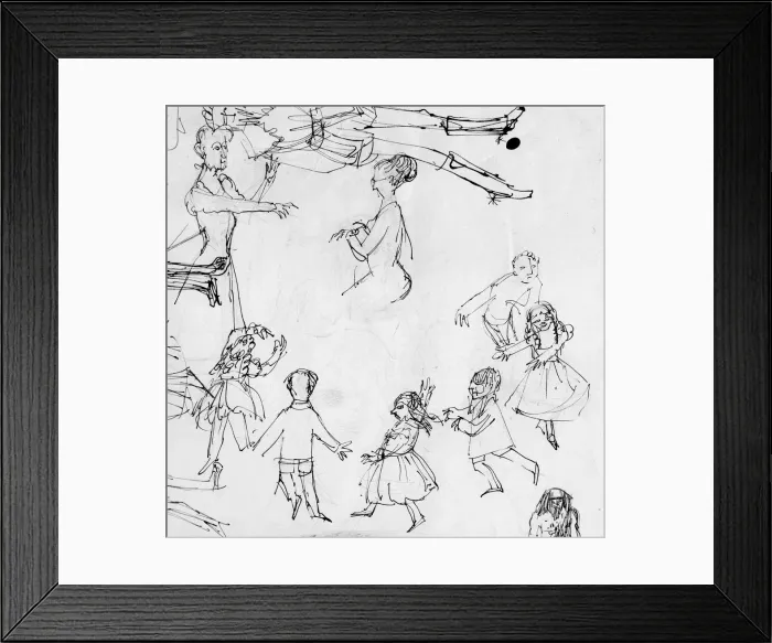 Framed Print : Study for dancing class, c1950. Creator: Shirley Markham Framed Print : Study for dancing class, c1950. Creator: Shirley Markham
