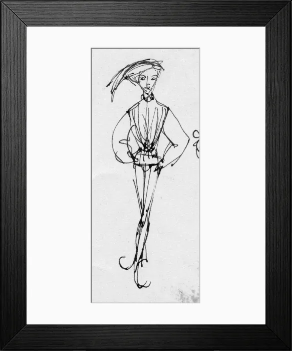 Framed Print : Man in period costume, c1950. Creator: Shirley Markham Framed Print : Man in period costume, c1950. Creator: Shirley Markham