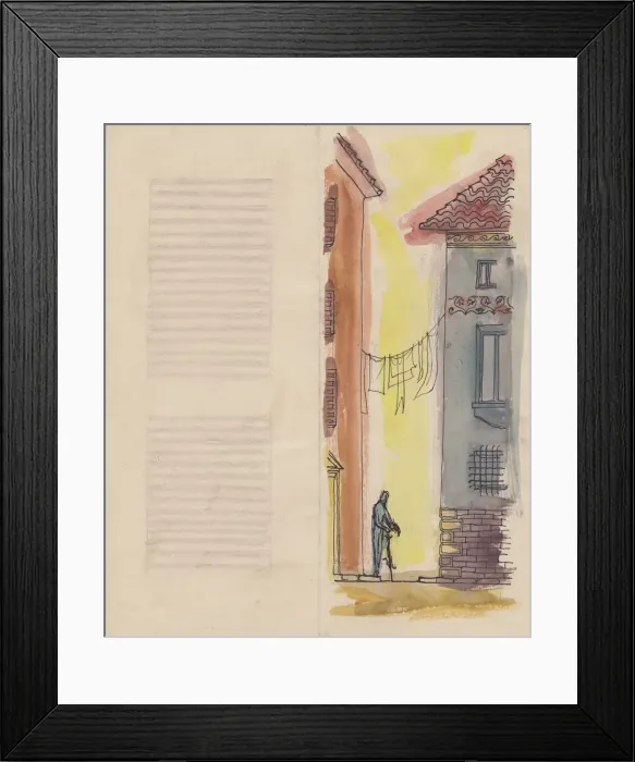 Framed Print : Florence leaflet, 1952. Creator: Shirley Markham Framed Print : Florence leaflet, 1952. Creator: Shirley Markham