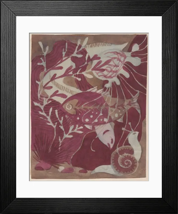 Framed Print : Underwater scene, c1950. Creator: Shirley Markham Framed Print : Underwater scene, c1950. Creator: Shirley Markham