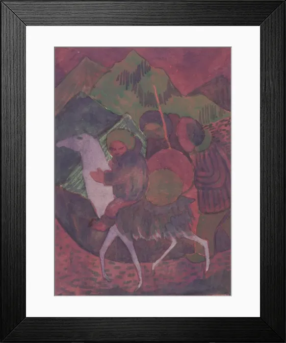 Framed Print : Figure on a horse, c1950. Creator: Shirley Markham Framed Print : Figure on a horse, c1950. Creator: Shirley Markham