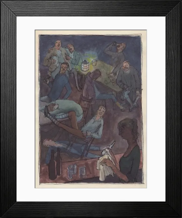 Framed Print : Inside Jamaica Inn, 1952. Creator: Shirley Markham Framed Print : Inside Jamaica Inn, 1952. Creator: Shirley Markham