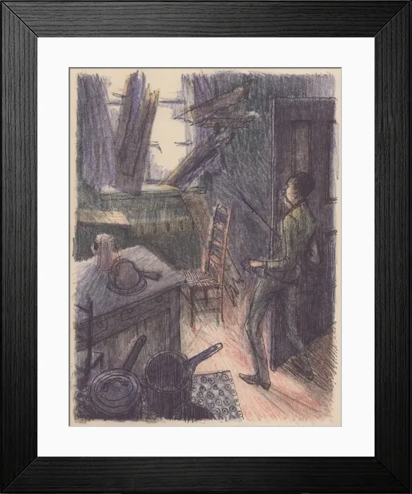 Framed Print : Scene from The Invisible Man : breaking window, 1953. Creator: Shirley Markham Framed Print : Scene from The Invisible Man : breaking window, 1953. Creator: Shirley Markham