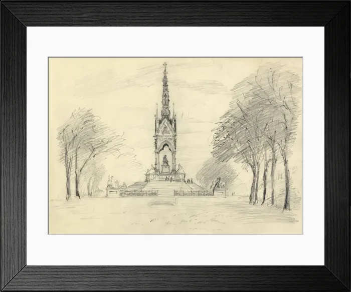 Framed Print : The Albert Memorial, Kensington Gardens, London, c1950. Creator: Shirley Markham Framed Print : The Albert Memorial, Kensington Gardens, London, c1950. Creator: Shirley Markham