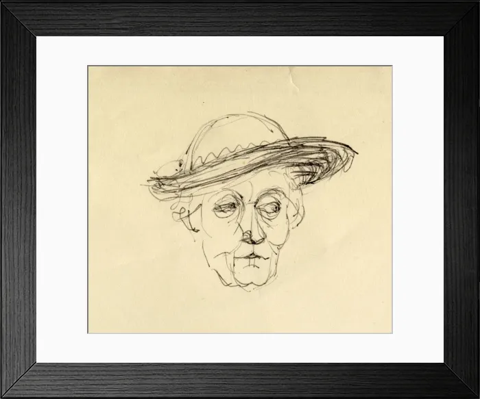Framed Print : Woman in hat, 1953. Creator: Shirley Markham Framed Print : Woman in hat, 1953. Creator: Shirley Markham