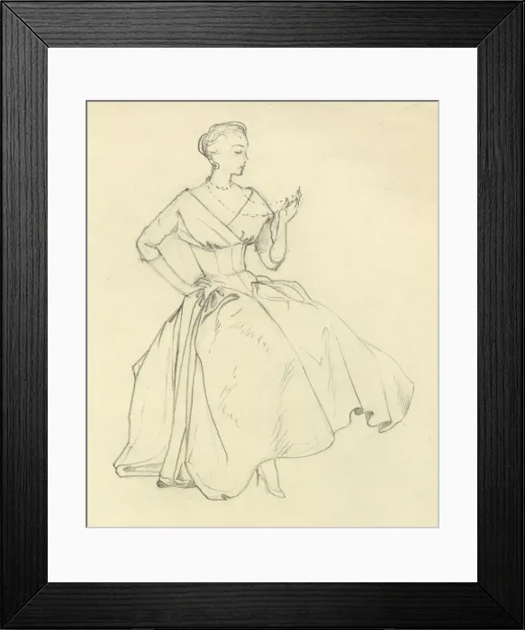Framed Print : Woman with necklace, c1952. Creator: Shirley Markham Framed Print : Woman with necklace, c1952. Creator: Shirley Markham