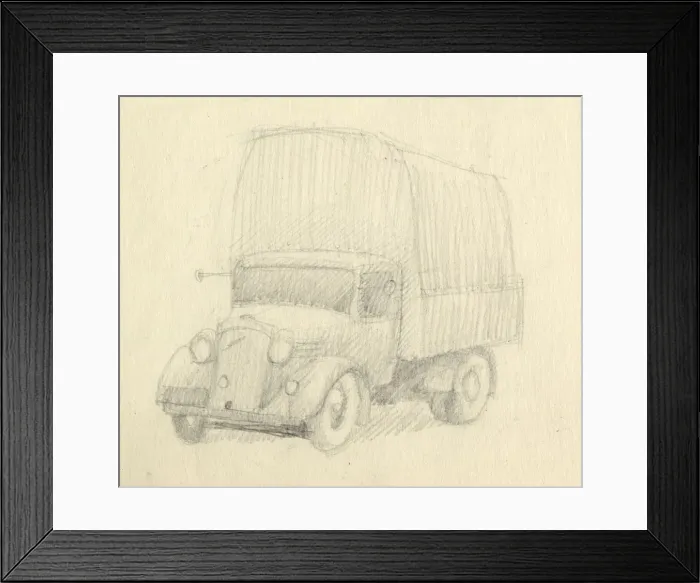 Framed Print : Lorry, 1951. Creator: Shirley Markham Framed Print : Lorry, 1951. Creator: Shirley Markham