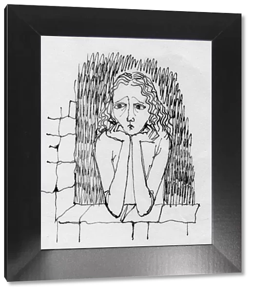 Worried woman, c1950. Creator: Shirley Markham