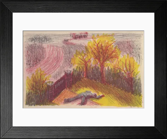 Framed Print : Scene from The Invisible Man : body in a garden, 1953. Creator: Shirley Markham Framed Print : Scene from The Invisible Man : body in a garden, 1953. Creator: Shirley Markham