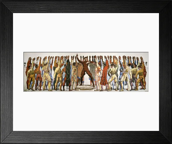 Framed Print : Unanimity (The oath). Second version, 1912-1913 Framed Print : Unanimity (The oath). Second version, 1912-1913