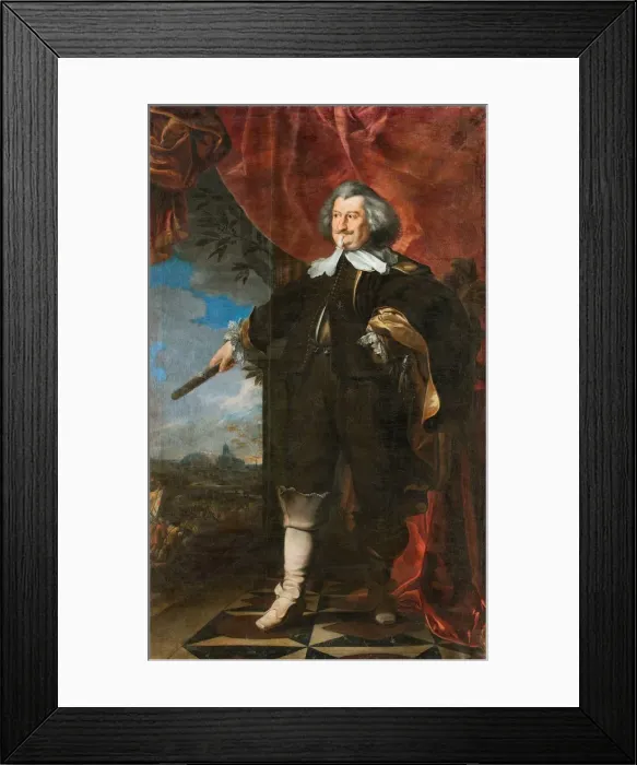 Framed Print : Portrait of Field Marshal Count Rudolf von Colloredo (1585?1657), c1645 Framed Print : Portrait of Field Marshal Count Rudolf von Colloredo (1585?1657), c1645