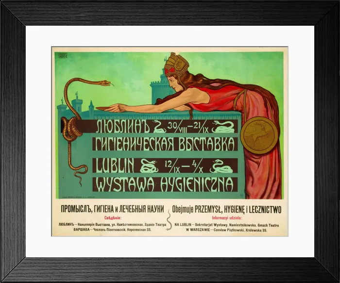 Framed Print : The Hygiene Exhibition, Lublin, 1908 Framed Print : The Hygiene Exhibition, Lublin, 1908
