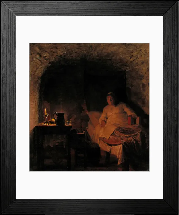 Framed Print : Leonora Christina in prison, 1875 Framed Print : Leonora Christina in prison, 1875