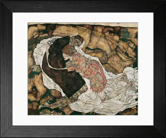 Framed Print : Death and the Maiden, 1915 Framed Print : Death and the Maiden, 1915