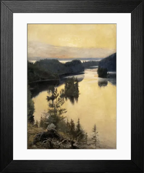 Framed Print : Kaukola Ridge at Sunset, 1889-1890 Framed Print : Kaukola Ridge at Sunset, 1889-1890
