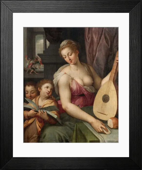 Framed Print : Allegory of Music, c1570 Framed Print : Allegory of Music, c1570