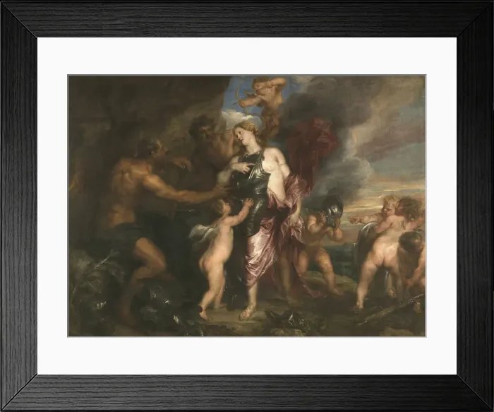 Framed Print : Thetis receiving Armour for Achilles from Hephaestus, Between 1630 and 1632