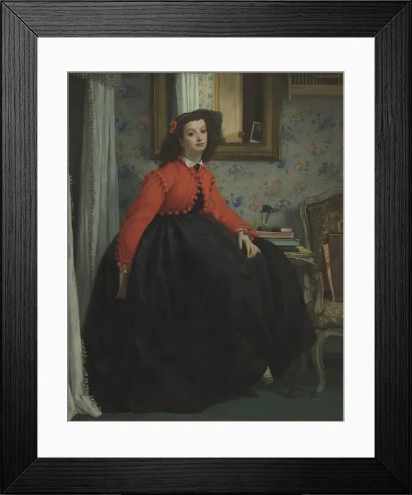Framed Print : Portrait of Mademoiselle L. L. 1864 Framed Print : Portrait of Mademoiselle L. L. 1864