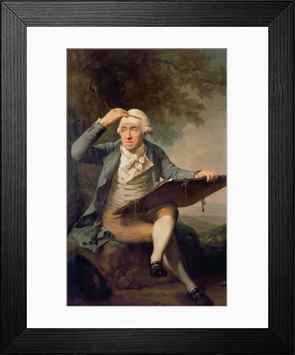 Framed Print : Portrait of Adrian Zingg (1734-1816), 1797-1799 Framed Print : Portrait of Adrian Zingg (1734-1816), 1797-1799