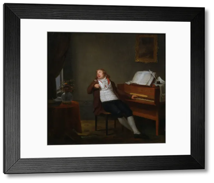 Framed Print : Portrait of the pianist and composer Johann Ladislaus Dussek (1760-1812), 1795 Framed Print : Portrait of the pianist and composer Johann Ladislaus Dussek (1760-1812), 1795