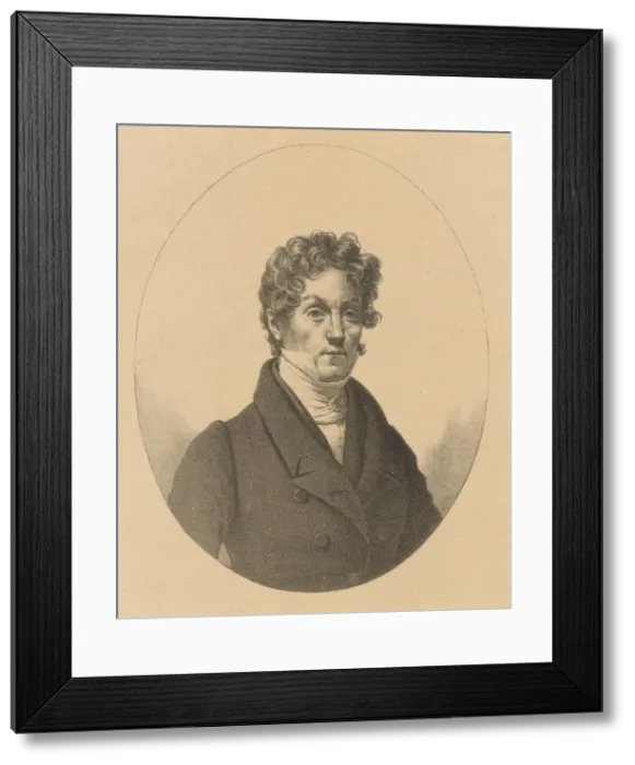 Framed Print : Portrait of Louis-Jacques Milon (1766-1849), 1840s Framed Print : Portrait of Louis-Jacques Milon (1766-1849), 1840s