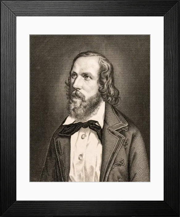 Framed Print : Portrait of Friedrich Hecker (1811-1881), c1850 Framed Print : Portrait of Friedrich Hecker (1811-1881), c1850