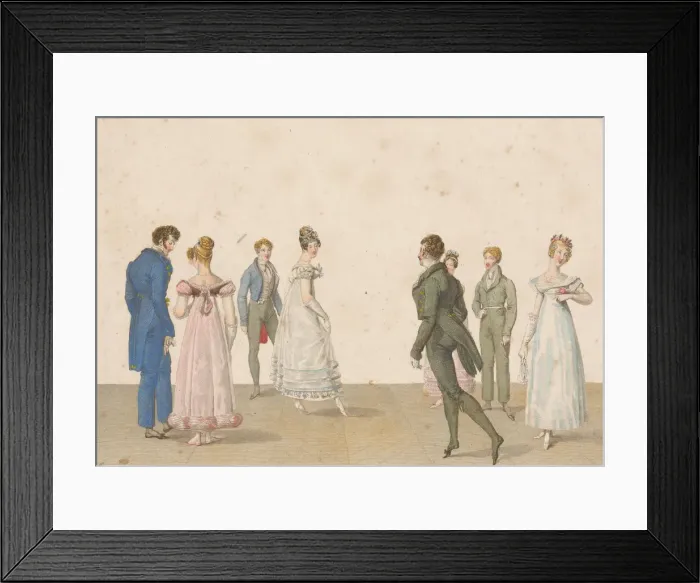 Framed Print : The Quadrille: L Ete (Summer), 1820s Framed Print : The Quadrille: L Ete (Summer), 1820s
