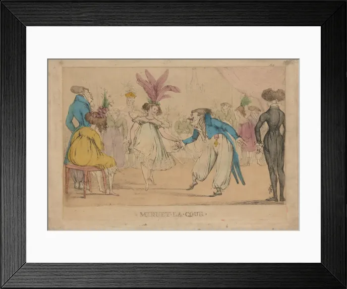 Framed Print : Minuet de la Cour, 1817 Framed Print : Minuet de la Cour, 1817