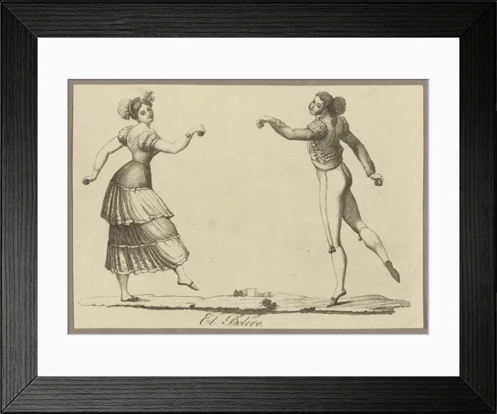 Framed Print : El Bolero, 1790s Framed Print : El Bolero, 1790s