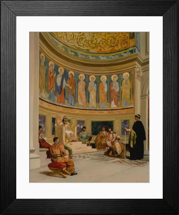 Framed Print : Saint John Chrysostom Exiled by the Empress Eudoxia Framed Print : Saint John Chrysostom Exiled by the Empress Eudoxia