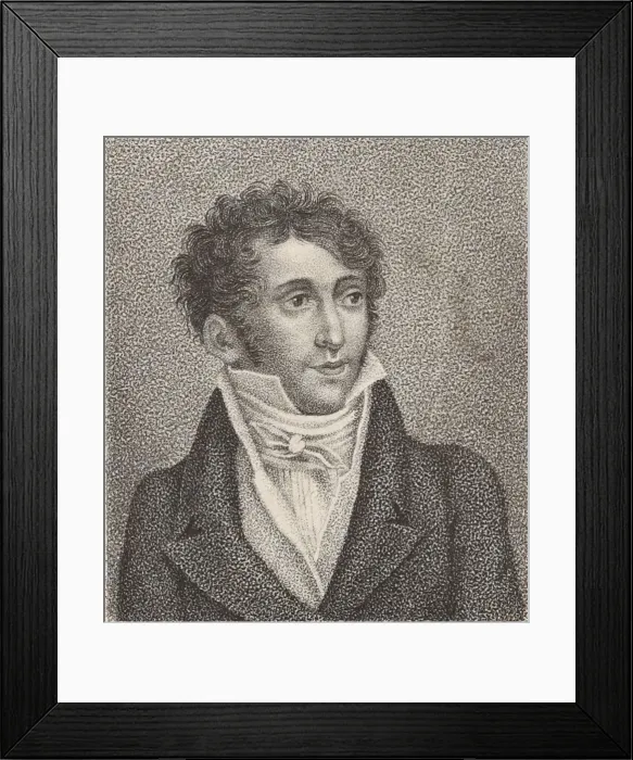 Framed Print : Portrait of Jean Coralli (1779-1854), 1821 Framed Print : Portrait of Jean Coralli (1779-1854), 1821