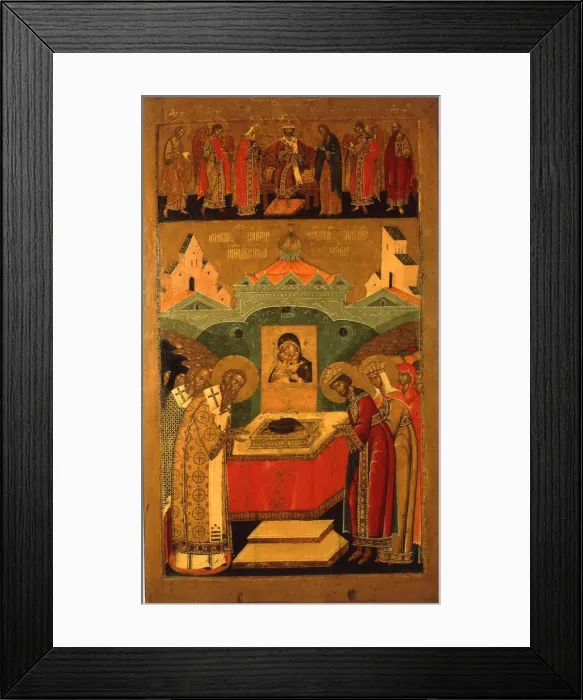Framed Print : The Deposition of the Robe of the Mother of God, First Half of 17th century Framed Print : The Deposition of the Robe of the Mother of God, First Half of 17th century