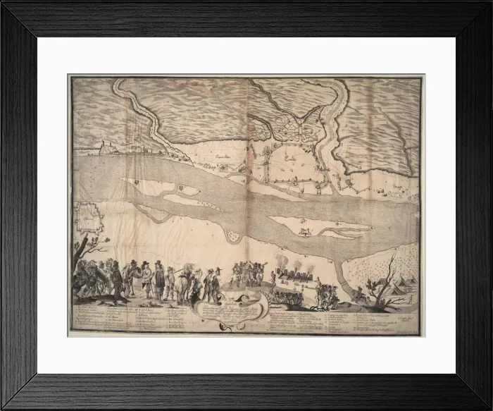 Framed Print : The town of Krems conquered again by the Imperial army in May 1646, 1646 Framed Print : The town of Krems conquered again by the Imperial army in May 1646, 1646