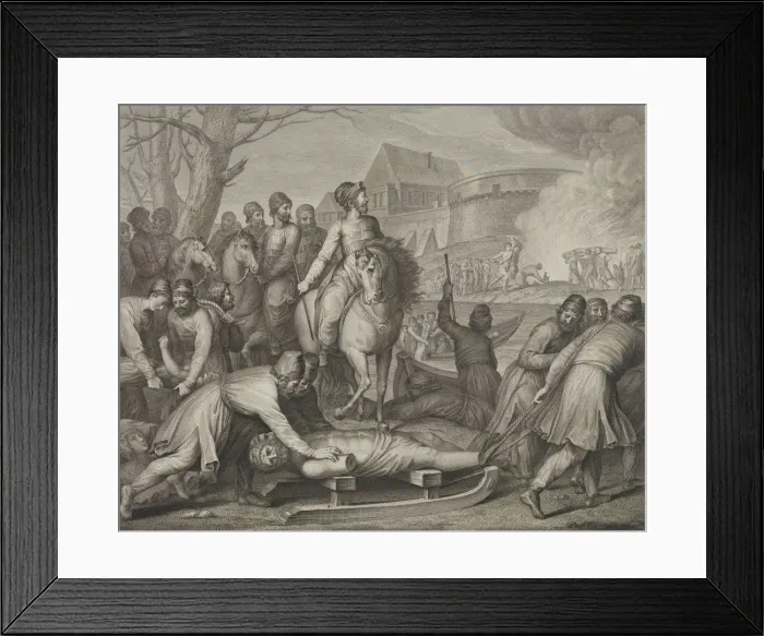 Framed Print : The destruction of pagan gods by Mieszko I of Poland, Late 18th century Framed Print : The destruction of pagan gods by Mieszko I of Poland, Late 18th century