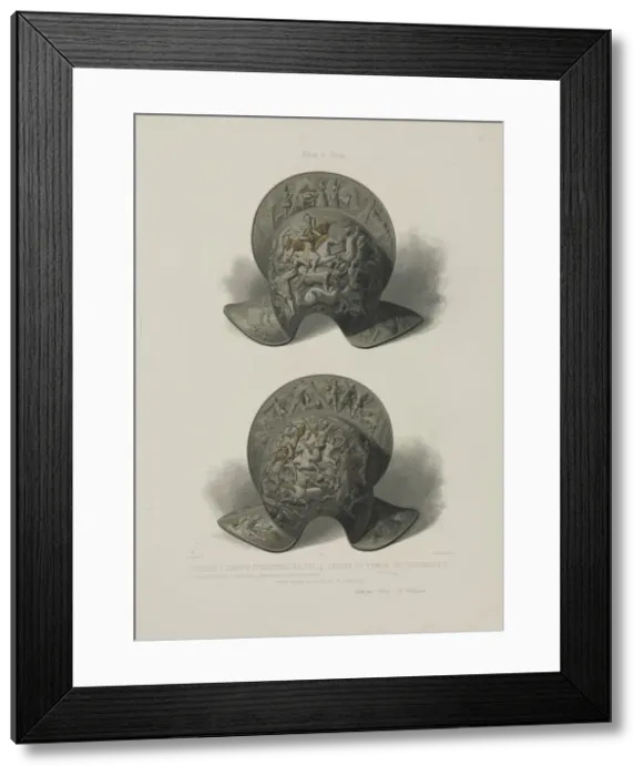 Framed Print : Pot helmet of King Sigismund I of Poland, c1850 Framed Print : Pot helmet of King Sigismund I of Poland, c1850