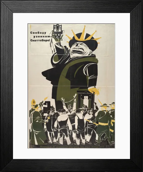 Framed Print : Freedom to the prisoners of Scottsboro!, 1932 Framed Print : Freedom to the prisoners of Scottsboro!, 1932