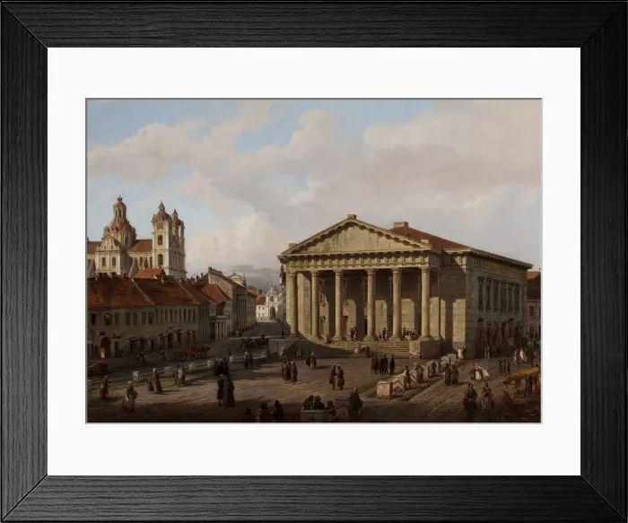 Framed Print : The Town Hall in Vilnius, c1846 Framed Print : The Town Hall in Vilnius, c1846