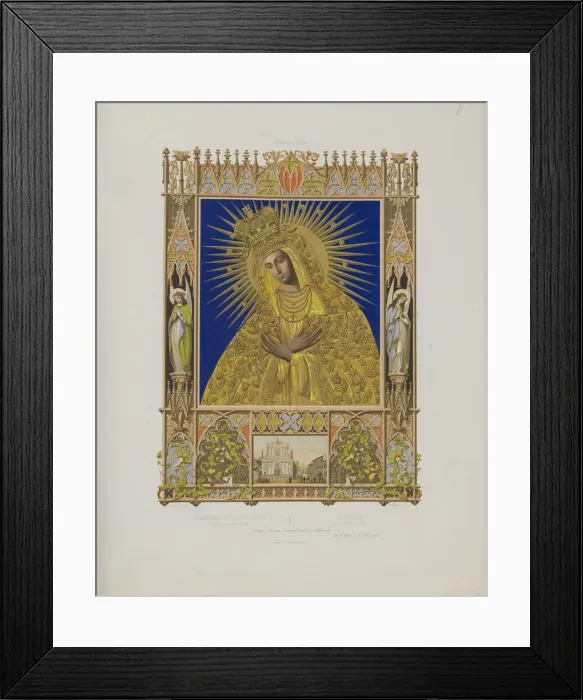Framed Print : Our Lady of the Gate of Dawn in Vilnius, 1847 Framed Print : Our Lady of the Gate of Dawn in Vilnius, 1847
