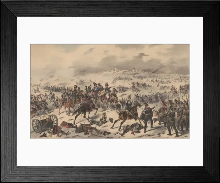 Framed Print : The Polish army at the Battle of Olszynka Grochowska, 1835 Framed Print : The Polish army at the Battle of Olszynka Grochowska, 1835