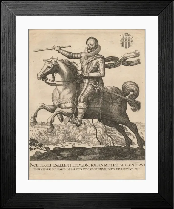 Framed Print : Portrait of General Hans Michael von Obentraut (1574-1625), 1630 Framed Print : Portrait of General Hans Michael von Obentraut (1574-1625), 1630