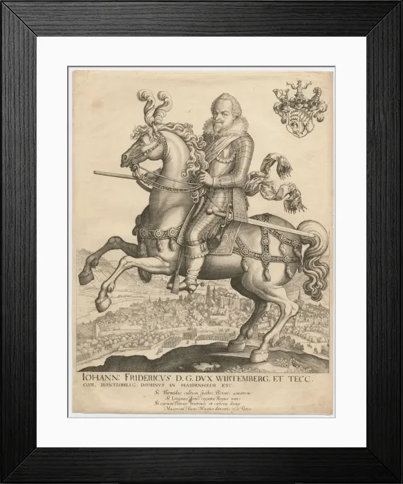 Framed Print : Portrait of Duke John Frederick of Württemberg (1582-1628), 1630 Framed Print : Portrait of Duke John Frederick of Württemberg (1582-1628), 1630