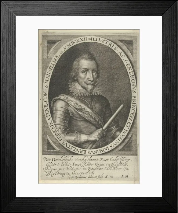 Framed Print : Portrait of Graf Peter Ernst II von Mansfeld (1580-1626), 1622 Framed Print : Portrait of Graf Peter Ernst II von Mansfeld (1580-1626), 1622