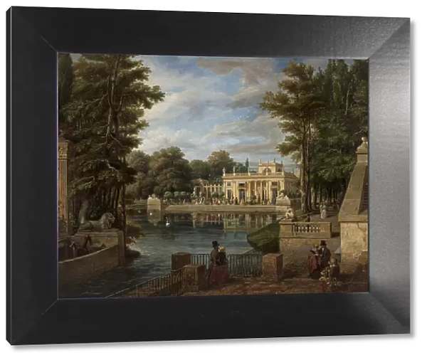 View of the Lazienki Palace in summer, 1836-1837