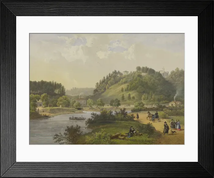 Framed Print : Park Verkiai (Werki) near Vilnius, 1847 Framed Print : Park Verkiai (Werki) near Vilnius, 1847