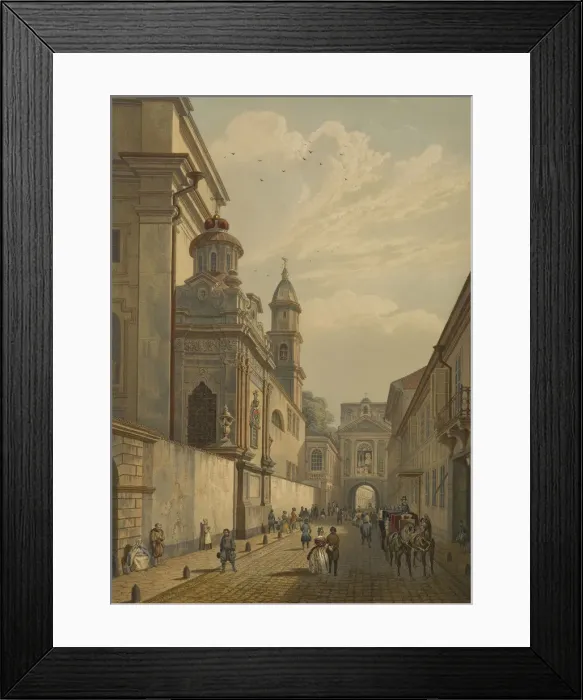 Framed Print : The Gate of Dawn (Ostra Brama) in Vilnius, 1847 Framed Print : The Gate of Dawn (Ostra Brama) in Vilnius, 1847